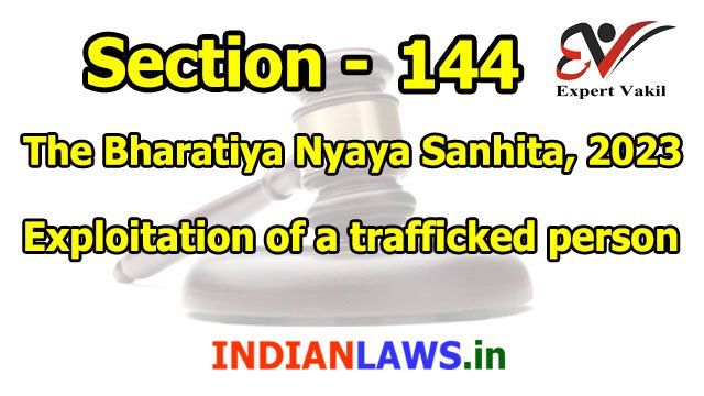 BNS Section 144 in Hindi BNS Section 144 in Hindi