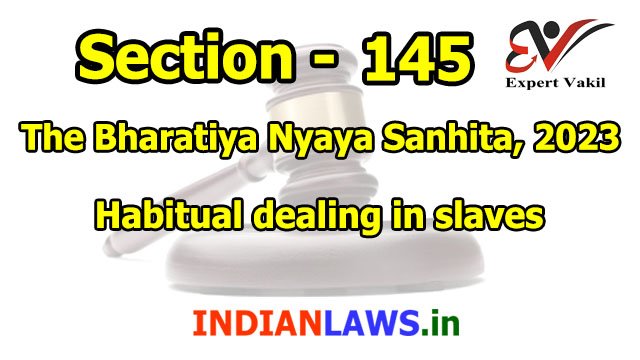 BNS Section 145 in Hindi BNS Section 145 in Hindi
