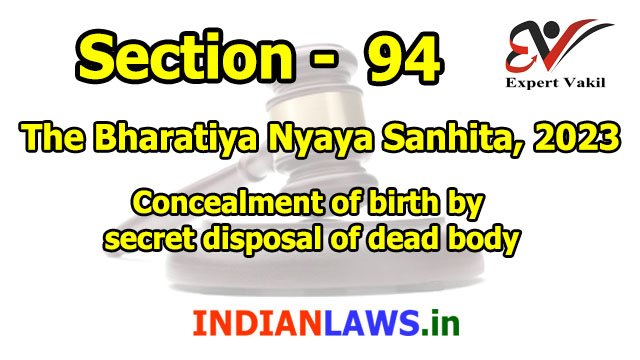 BNS Section 94 in Hindi BNS Section 94 in Hindi